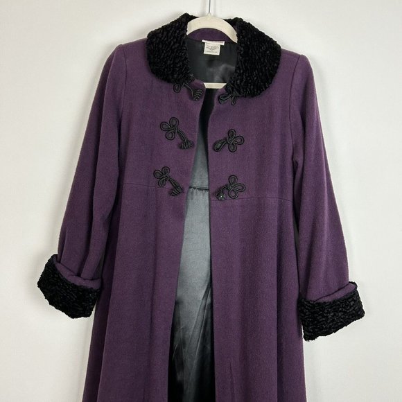 American Girl Sugar Plum Coat Girl's Size 14 Purple - Picture 3 of 9